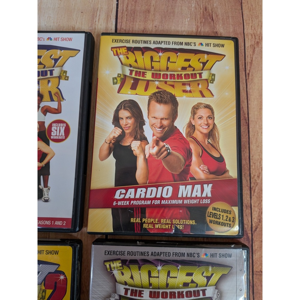 Lot of 4 The Biggest Loser Workout DVDs - Boot Camp, Cardio Max etc - Picture 3 of 7